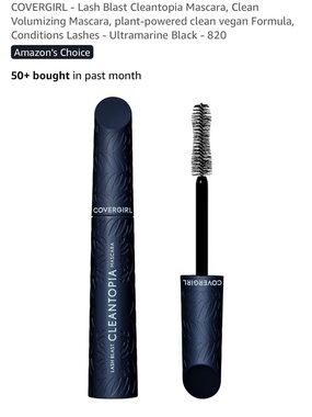 COVERGIRL Lash Blast Cleantopia Mascara in Navy Packaging - Black Formula